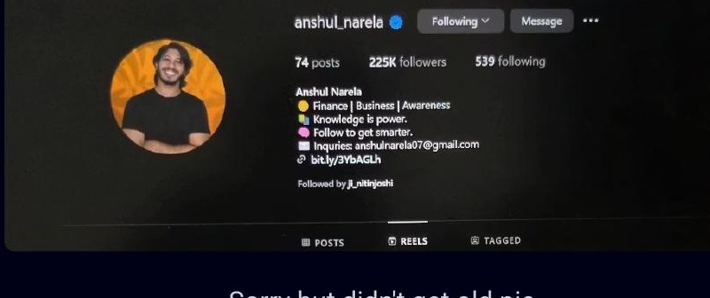 Anshul Narela profile evidence